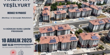 Malatya Yeşilyurt’ta 14 İş Yeri İçin Kura Çekimi Yapılacak
