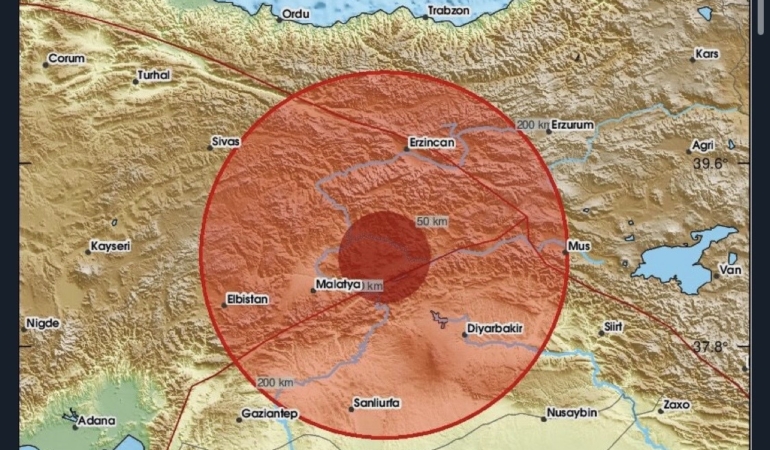 Elazığ Baskil Merkezli Deprem Malatya’da Hissedildi