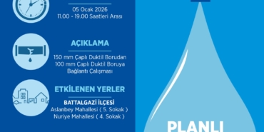 İki Mahallede 8 Saatlik Su Kesintisi olacak