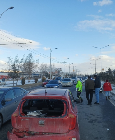 Malatya Çevreyolunda Kaza Ucuz Atlatıldı