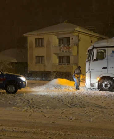 Malatya–Adıyaman Karayolu’nda Yoğun Kar Yağışı
