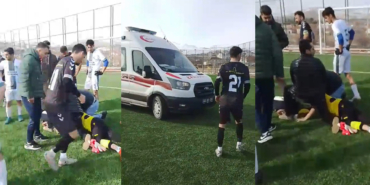 Amatör Lig Maçında Kalecinin Dili Boğazına Kaçtı