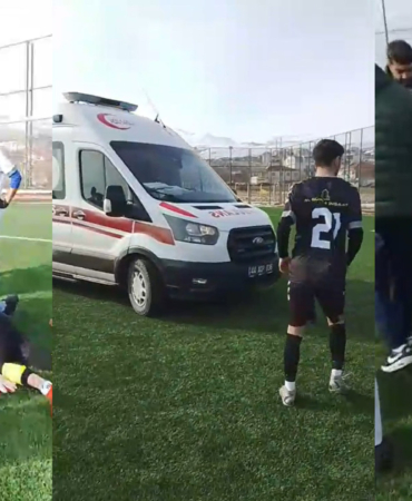 Amatör Lig Maçında Kalecinin Dili Boğazına Kaçtı