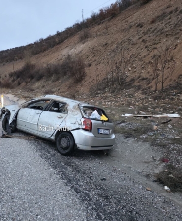 Doğanşehir’de Otomobil Takla Attı: 1 Yaralı