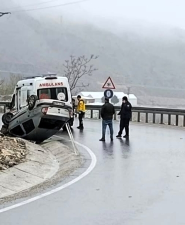 Doğanşehir’de Otomobil Takla Attı: 5 Kişi Yaralandı