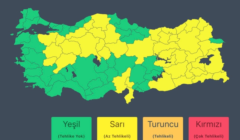 Doğu Ve Güneydoğu İçin Kuvvetli Yağış Ve Kar Uyarısı