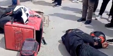 İnönü Caddesi’nde Kaza: Motokurye Yaralandı