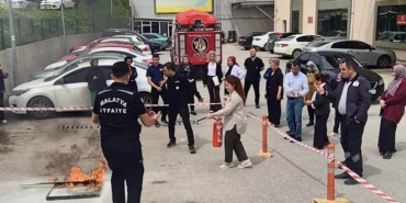 Yeşilyurt Hastanesi Personeline Yangın Eğitimi Verildi