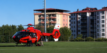 7 Aylık Bebek İçin Zamanla Yarış: Helikopter Ambulans Havalandı