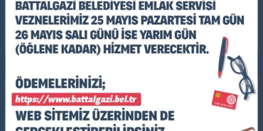 Battalgazi Belediyesi’nden Bayram Öncesi Vezne Düzenlemesi