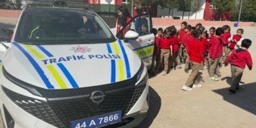 Doğanşehir’de öğrencilere trafik bilinci aşılandı