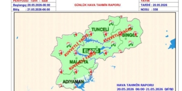 Malatya için kuvvetli yağış uyarısı: Vali Yavuz vatandaşları tedbirli olmaya çağırdı
