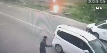 Malatya’da Yıldırım Düşme Anı Kamerada