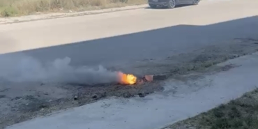 Yer Altındaki Elektrik Hattında Yangın Paniği