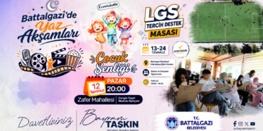 Battalgazi'de Her Yaşa Yönelik Yaz Etkinlikleri