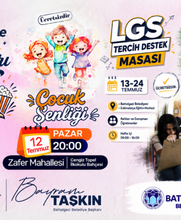 Battalgazi'de Her Yaşa Yönelik Yaz Etkinlikleri