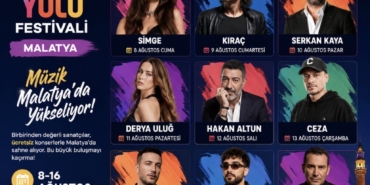 Malatya Kültür Yolu Festivali Başlıyor: Yıldız Geçidi Gibi Konser Takvimi Açıklandı!