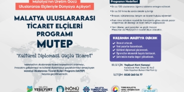 Yeşilyurt'ta Malatya Uluslararası Ticaret Elçileri Programı (MUTEP) Başlıyor