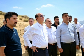 Başkan Geçit, Salkonak Geli Mezrasında Yatırımları Yerinde İnceledi