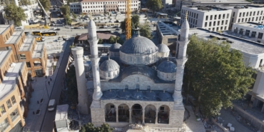 Başkan Taşkın ve Milletvekili Babacan Yeni Cami’deki Çalışmaları İnceledi