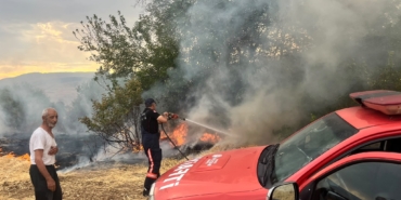 Malatya’da Beside Yangın