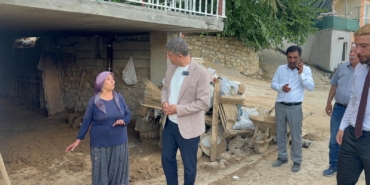 Serdar Yıldız, Selden Etkilenen Kocaözü’nde İncelemelerde Bulundu