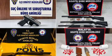 Malatya’da 5 Günlük Asayiş Bilançosu: 39 Aranan Şahıs Yakalandı