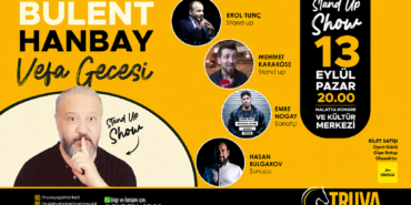 Malatya’da Vefa Gecesi: Bülent Hanbay Stand-Up Gösterisi 13 Eylül’de Sahnelenecek