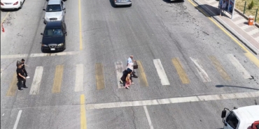 Malatya’da yaya geçitleri havadan denetlendi