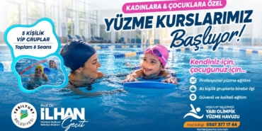 Yeşilyurt’ta Kadın ve Çocuklara Yüzme Kursu
