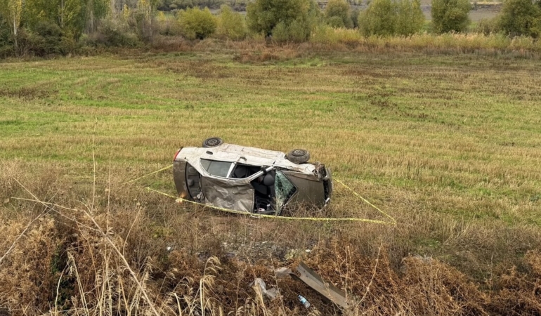 Doğanşehir’de Otomobil Takla Attı: 2 Yaralı