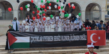 Malatya’da Miniklerden Gazze’ye Anlamlı Mesaj