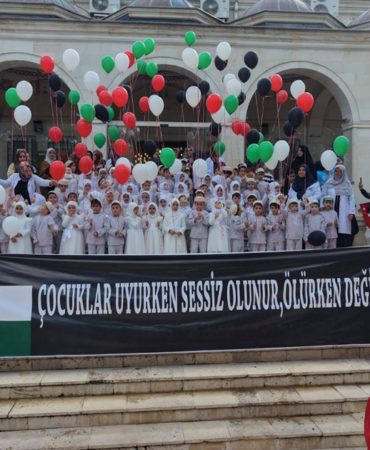 Malatya’da Miniklerden Gazze’ye Anlamlı Mesaj
