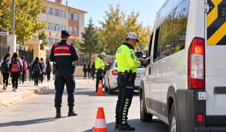 Malatya’da Okul Servislerine Denetim: 58 Araca 290 Bin TL Ceza