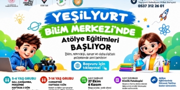 Yeşilyurt Bilim Merkezi’nde Yeni Dönem Kayıtları Başladı