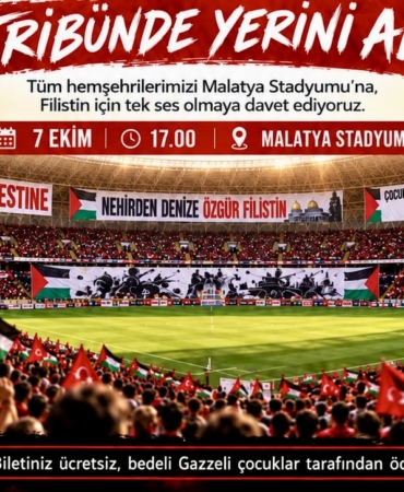Yeşilyurtspor- Siirt Spor Maçında Gazze'ye Destek Mesajı Verilecek